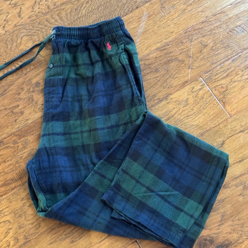 Polo Ralph Lauren Plaid Green and Blue Pajamas Pants